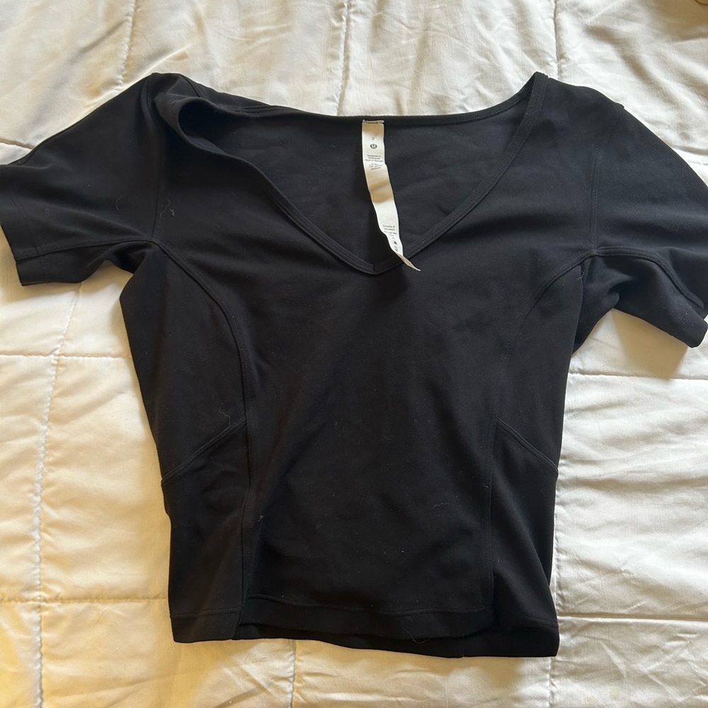 lulu lemon align top, black